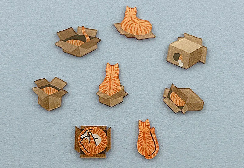 日日野餐 紙箱貓貓別針(多款可選)